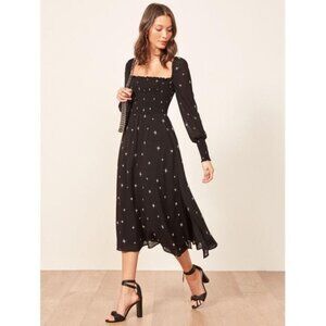 Reformation Rowan Midi Dress - Constellation print